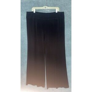 Lane Bryant Womens Dress Pants 16 Black Wide Leg Corp Office Career Preppy